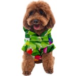 Watercolor Flowers Leaves Foliage Nature Floral Spring Dog Coat