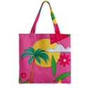 Zipper Grocery Tote Bag 