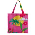 Zipper Grocery Tote Bag 