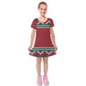 Kids  Short Sleeve Velvet Dress 