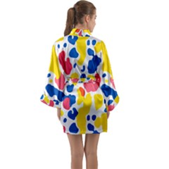 Long Sleeve Satin Kimono 