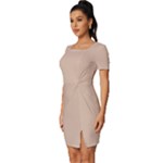 Fantastico Original Fitted Knot Split End Bodycon Dress