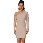 Fantastico Original Long Sleeve One Shoulder Mini Dress