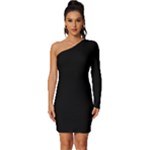 Fantastico Original Long Sleeve One Shoulder Mini Dress