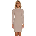 Fantastico Original Long Sleeve Shirt Collar Bodycon Dress