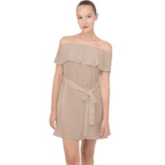 Off Shoulder Chiffon Dress 