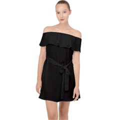 Off Shoulder Chiffon Dress 