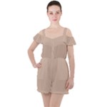 Fantastico Original Ruffle Cut Out Chiffon Playsuit