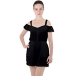 Fantastico Original Ruffle Cut Out Chiffon Playsuit