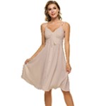 Fantastico Original Sleeveless Tie Front Chiffon Dress