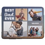 Personalized Photo Best Ever Name Laptop Sleeve Case with Pocket 17  Vertical Laptop Sleeve Case With Pocket