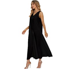 V-Neck Sleeveless Wide Leg Pants Overalls 