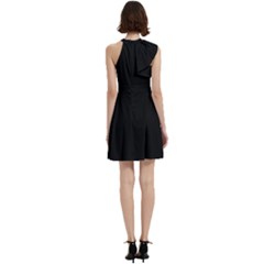 Cocktail Party Halter Sleeveless Dress With Pockets 