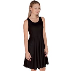 Knee Length Skater Dress With Pockets 