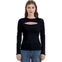 Women s Cut Out Long Sleeve T-Shirt 