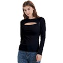 Women s Cut Out Long Sleeve T-Shirt 