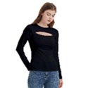 Women s Cut Out Long Sleeve T-Shirt 