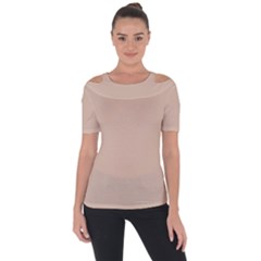 Shoulder Cut Out Short Sleeve Top 