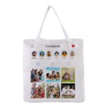 Personalized Instagram Name Tote Bag Grocery Tote Bag