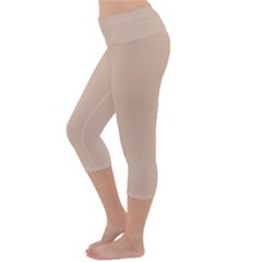 Lightweight Velour Capri Yoga Leggings 