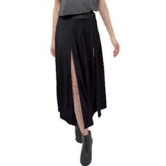 Velour Split Maxi Skirt 