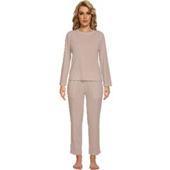 Womens  Long Sleeve Lightweight Pajamas Set 