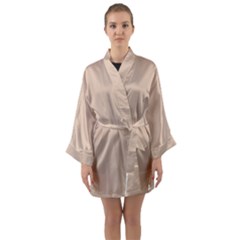 Long Sleeve Satin Kimono 