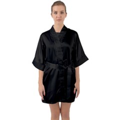 Half Sleeve Satin Kimono  