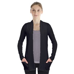 Open Front Pocket Cardigan 