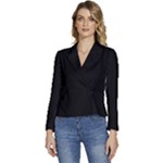 Fantastico Original Women s Long Sleeve Revers Collar Cropped Jacket