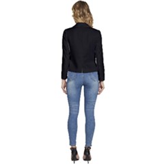 Women s Long Sleeve Revers Collar Cropped Jacket 