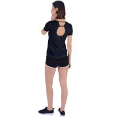 Back Circle Cutout Sports T-Shirt 