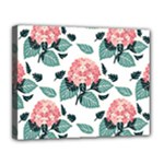 Flowers Hydrangeas Canvas 14  x 11  (Stretched)