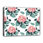 Flowers Hydrangeas Canvas 16  x 12  (Stretched)