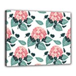 Flowers Hydrangeas Canvas 20  x 16  (Stretched)