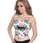 Flowers Hydrangeas Crop Top