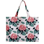 Flowers Hydrangeas Zipper Mini Tote Bag