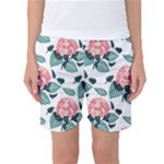 Flowers Hydrangeas Women s Basketball Shorts