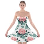 Flowers Hydrangeas Strapless Bra Top Dress