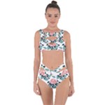 Flowers Hydrangeas Bandaged Up Bikini Set 