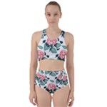 Flowers Hydrangeas Racer Back Bikini Set