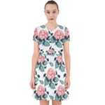 Flowers Hydrangeas Adorable in Chiffon Dress