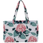 Flowers Hydrangeas Canvas Work Bag