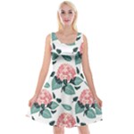 Flowers Hydrangeas Reversible Velvet Sleeveless Dress