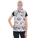 Flowers Hydrangeas Women s Button Up Vest