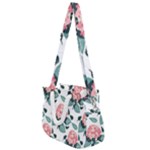 Flowers Hydrangeas Rope Handles Shoulder Strap Bag