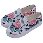 Flowers Hydrangeas Kids  Canvas Slip Ons