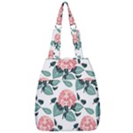 Flowers Hydrangeas Center Zip Backpack