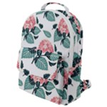 Flowers Hydrangeas Flap Pocket Backpack (Small)