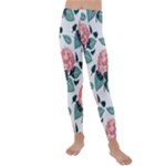 Flowers Hydrangeas Kids  Lightweight Velour Leggings